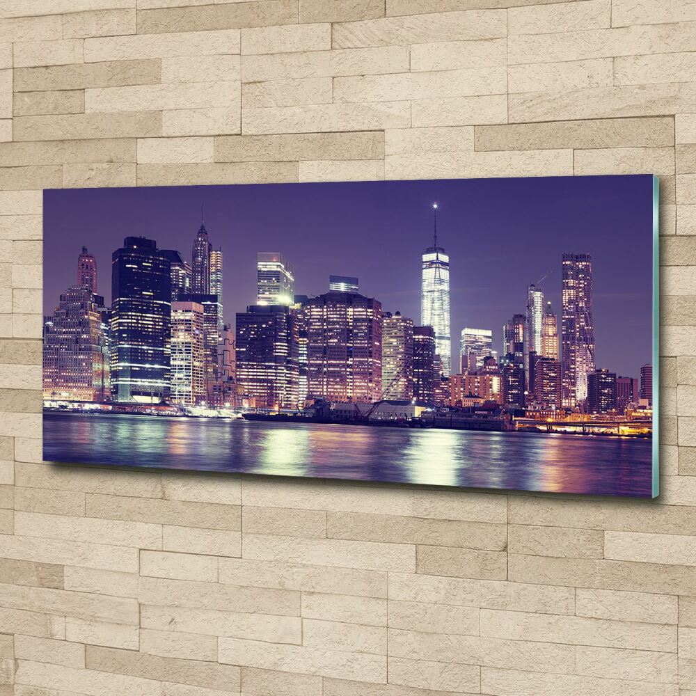 Acrylic wall picture New York at night