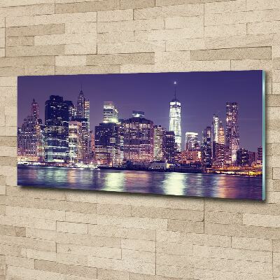 Acrylic wall picture New York at night