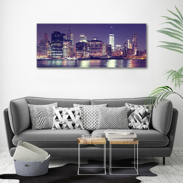 Acrylic wall picture New York at night