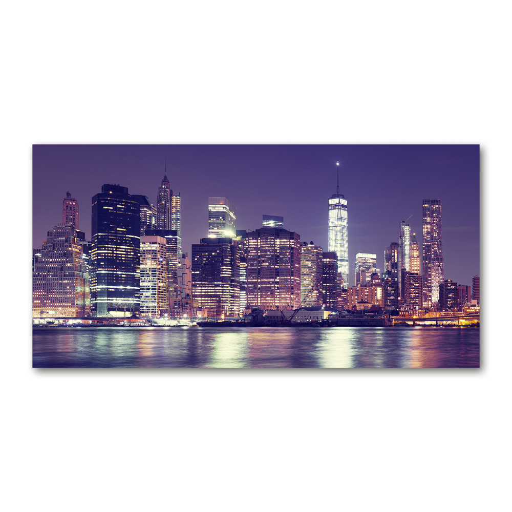 Acrylic wall picture New York at night