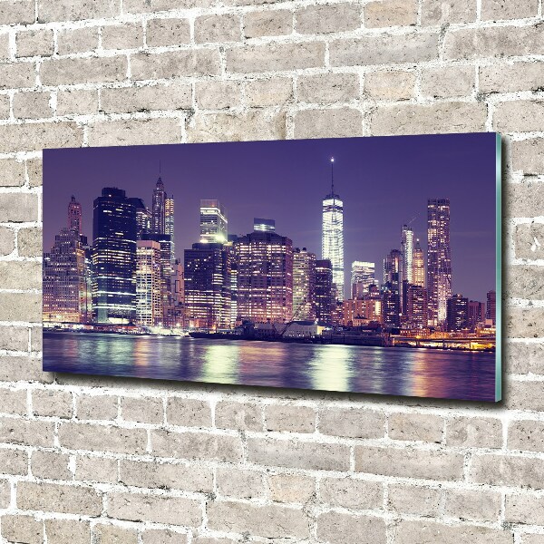 Acrylic wall picture New York at night