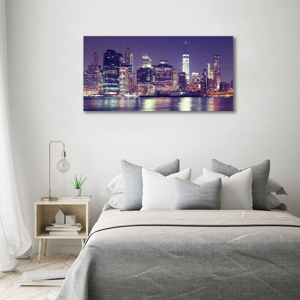 Acrylic wall picture New York at night