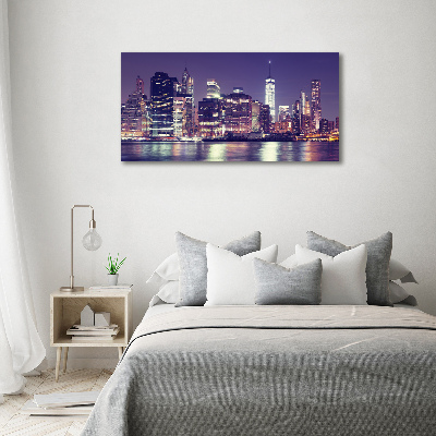 Acrylic wall picture New York at night