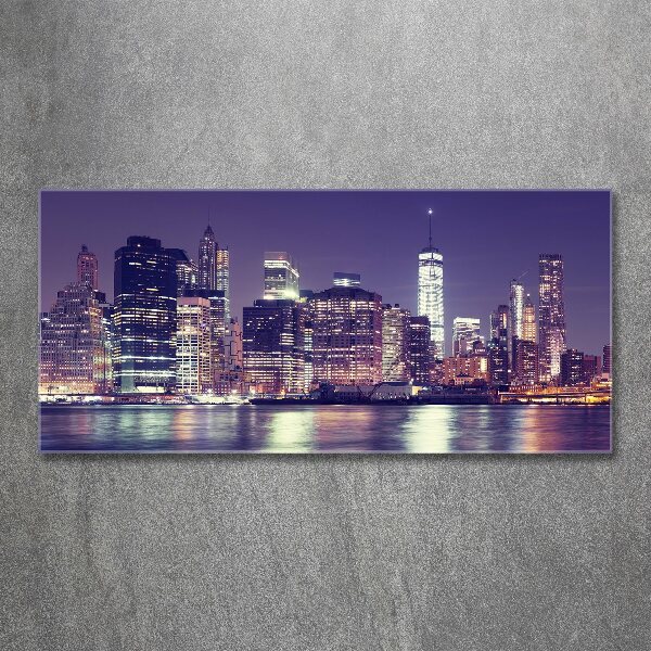 Acrylic wall picture New York at night