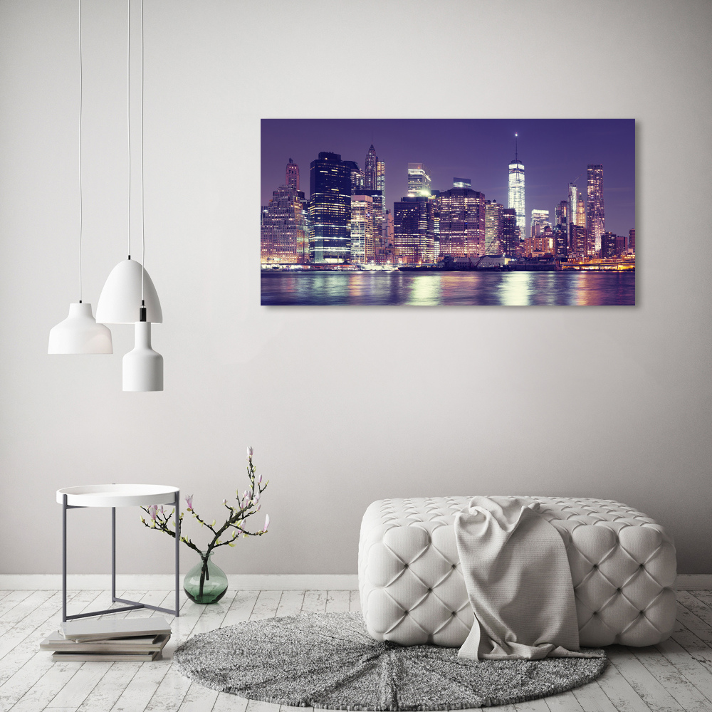 Acrylic wall picture New York at night