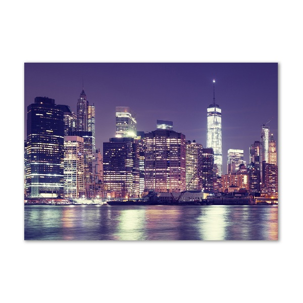 Acrylic wall picture New York at night