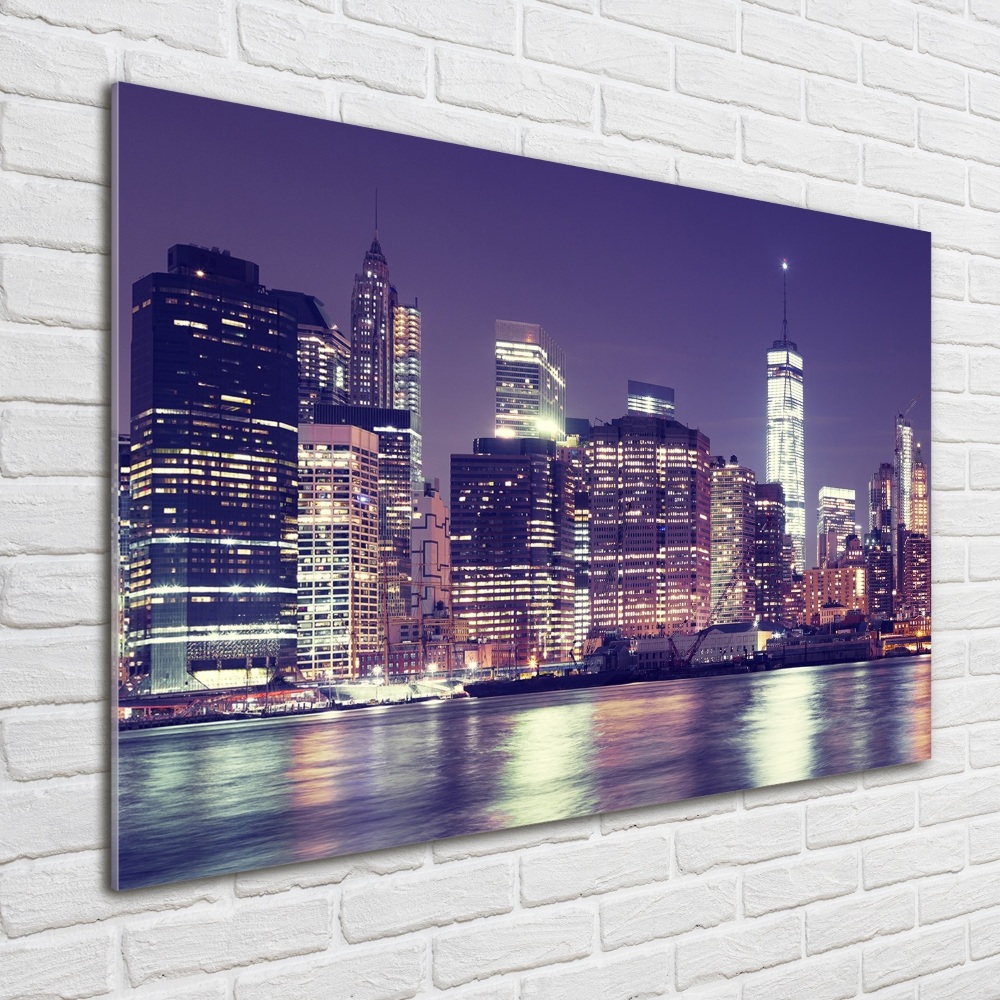 Acrylic wall picture New York at night