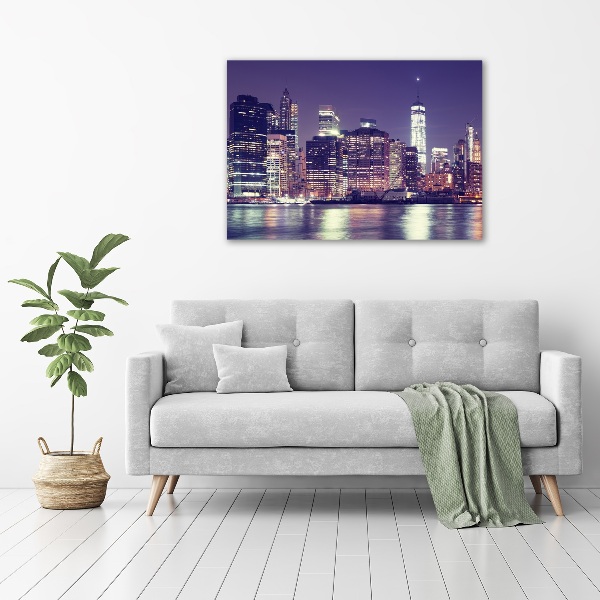 Acrylic wall picture New York at night