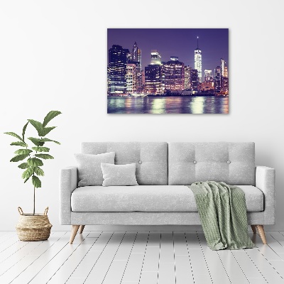 Acrylic wall picture New York at night