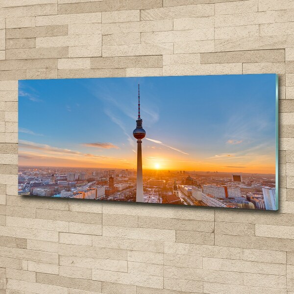 Acrylic wall picture Television tower