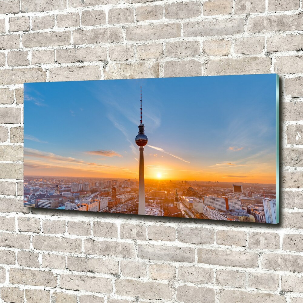 Acrylic wall picture Television tower