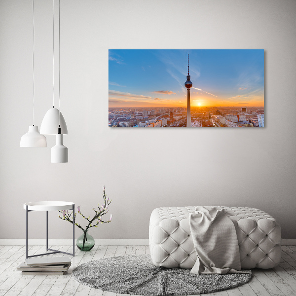 Acrylic wall picture Television tower