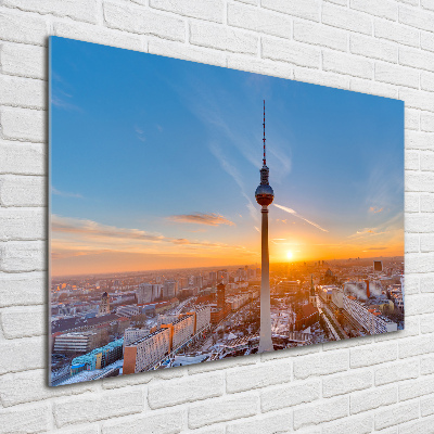 Acrylic wall picture Television tower