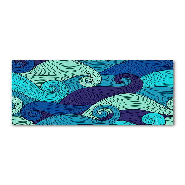 Wall art acrylic Abstract waves