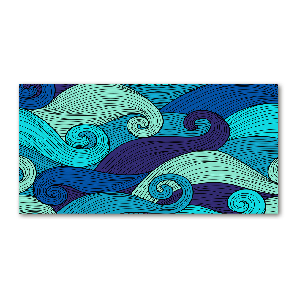 Wall art acrylic Abstract waves