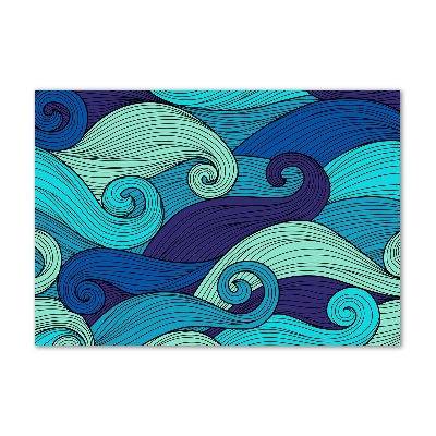 Wall art acrylic Abstract waves