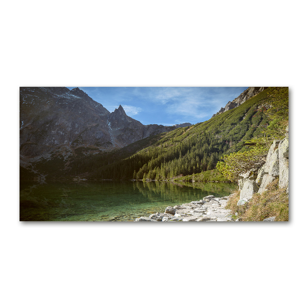 Glass acrylic wall art Morskie Oko Tatry