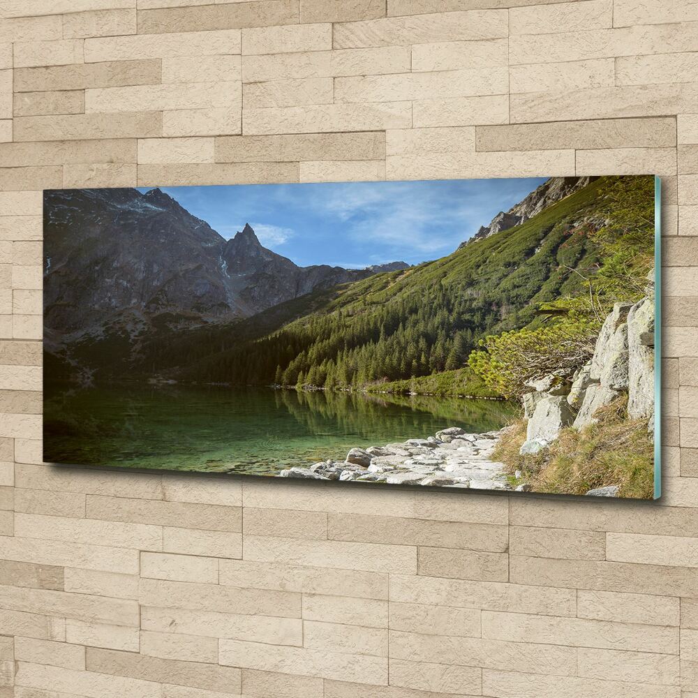 Glass acrylic wall art Morskie Oko Tatry