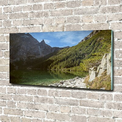 Glass acrylic wall art Morskie Oko Tatry