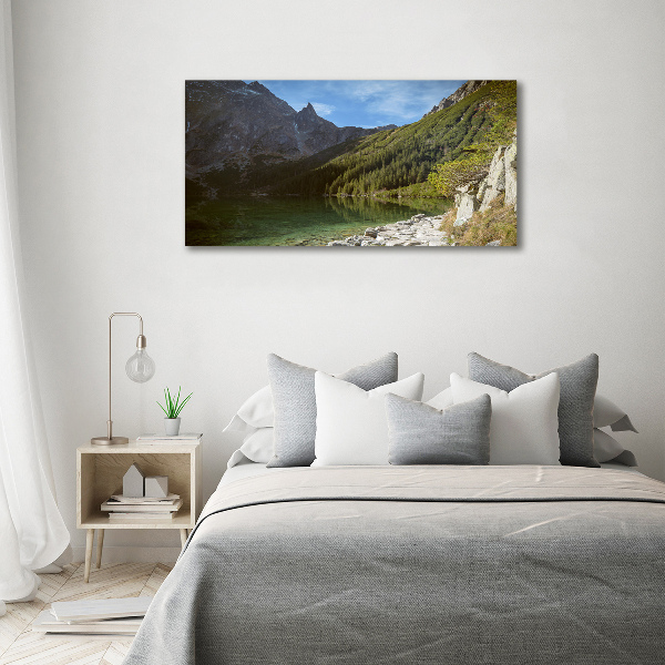 Glass acrylic wall art Morskie Oko Tatry