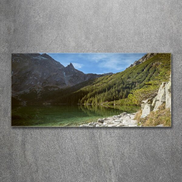 Glass acrylic wall art Morskie Oko Tatry