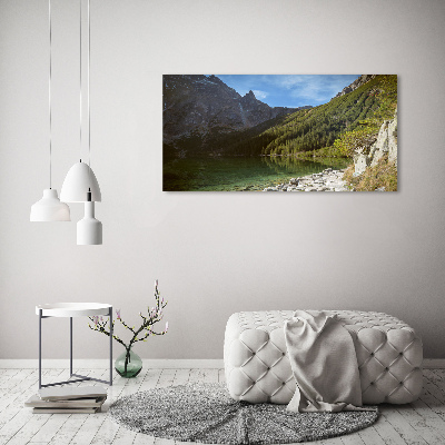 Glass acrylic wall art Morskie Oko Tatry