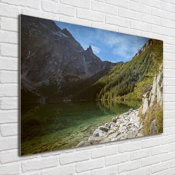 Glass acrylic wall art Morskie Oko Tatry