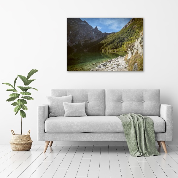 Glass acrylic wall art Morskie Oko Tatry