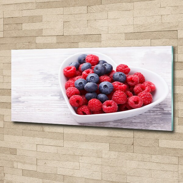 Acrylic print Raspberries and berries