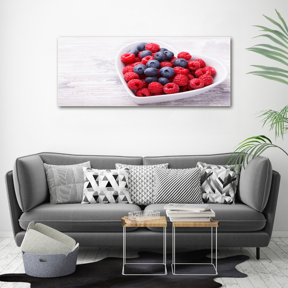 Acrylic print Raspberries and berries