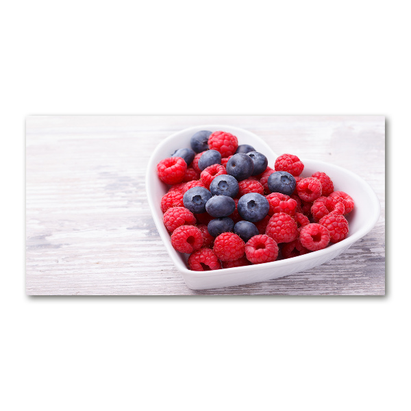 Acrylic print Raspberries and berries