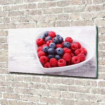 Acrylic print Raspberries and berries