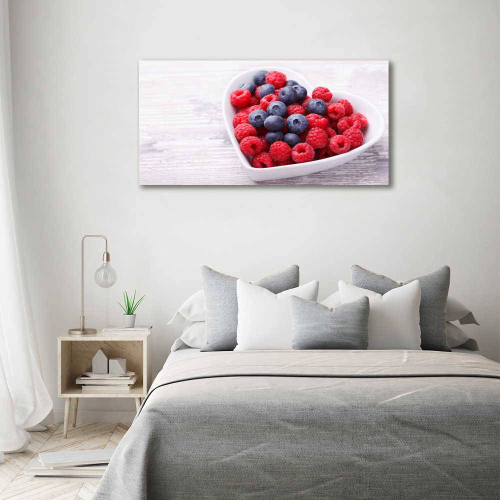 Acrylic print Raspberries and berries