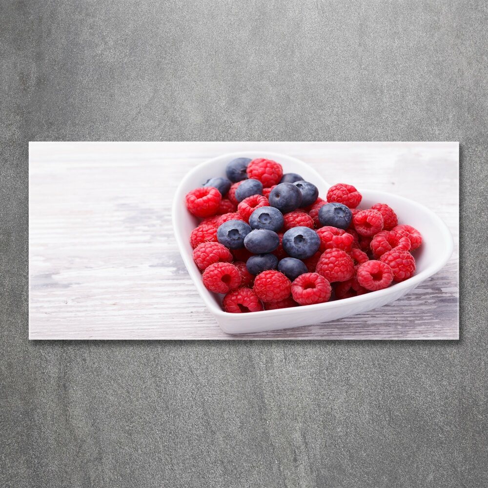 Acrylic print Raspberries and berries