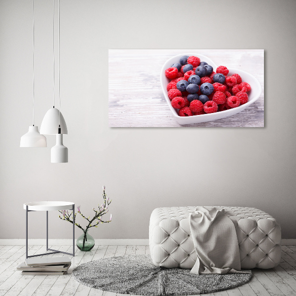 Acrylic print Raspberries and berries