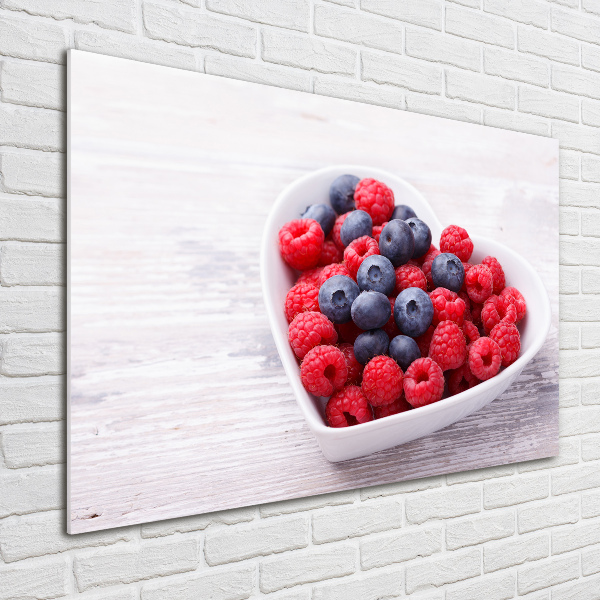 Acrylic print Raspberries and berries