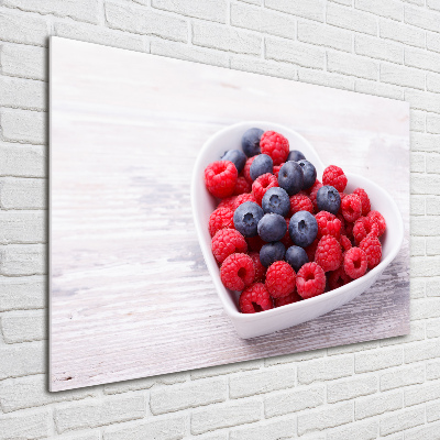 Acrylic print Raspberries and berries