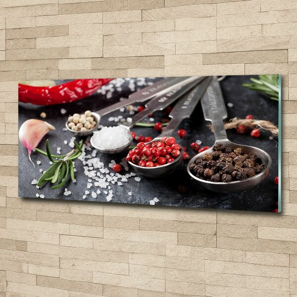 Glass acrylic wall art Herbs and spices