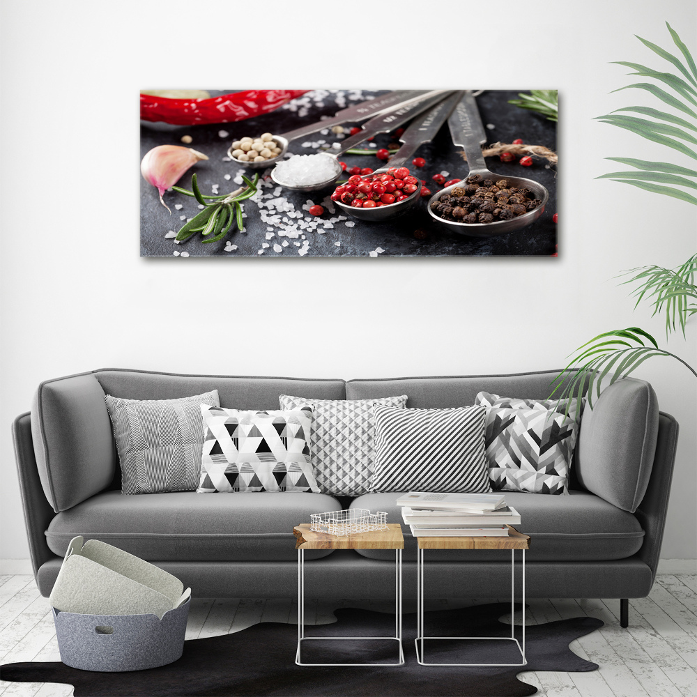 Glass acrylic wall art Herbs and spices