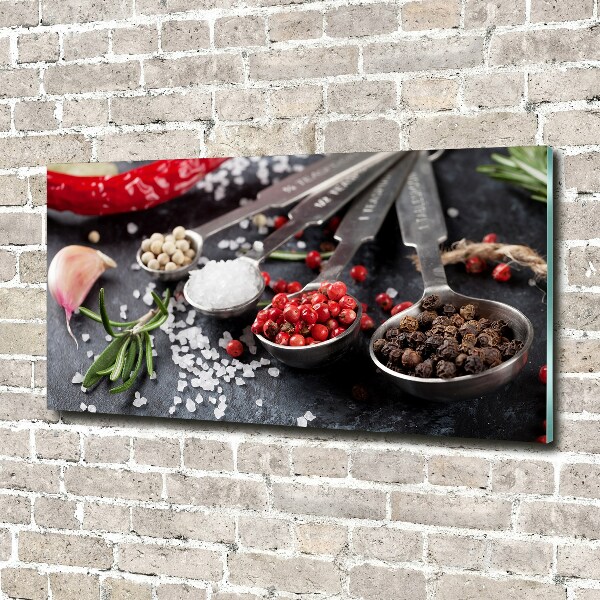 Glass acrylic wall art Herbs and spices