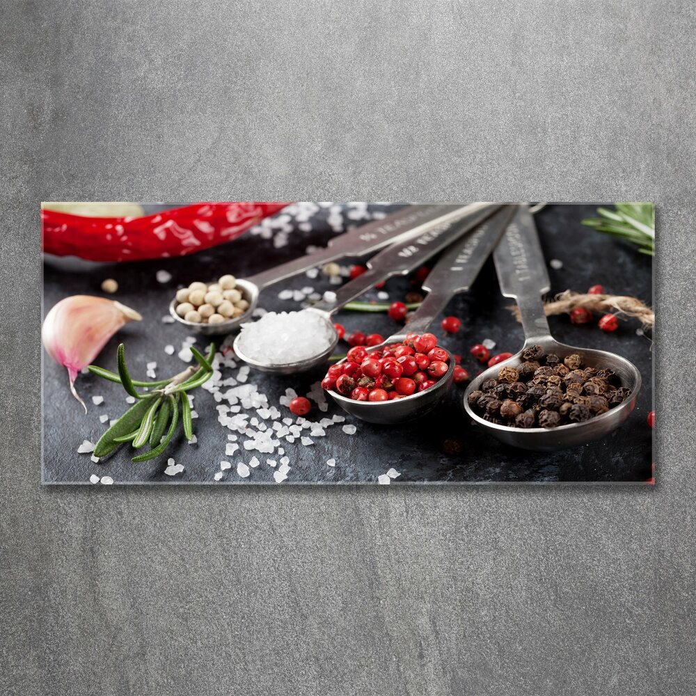 Glass acrylic wall art Herbs and spices