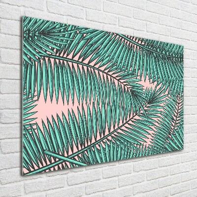 Print on acrylic Palm leaves