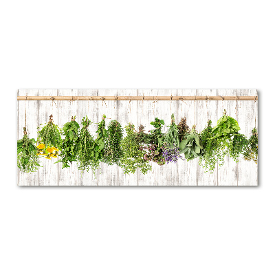 Acrylic wall art Herbs on a string