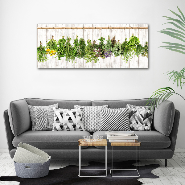 Acrylic wall art Herbs on a string