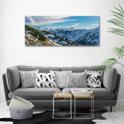 Glass acrylic wall art Crown of the Tatra Mountains