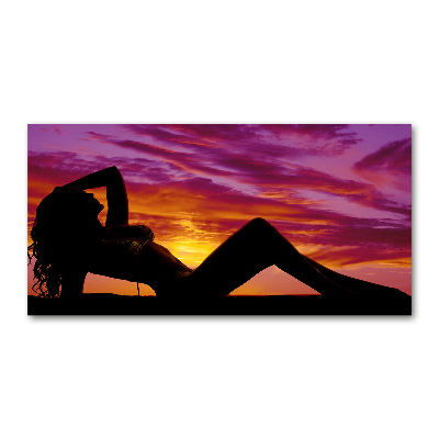 Print on acrylic A woman's silhouette