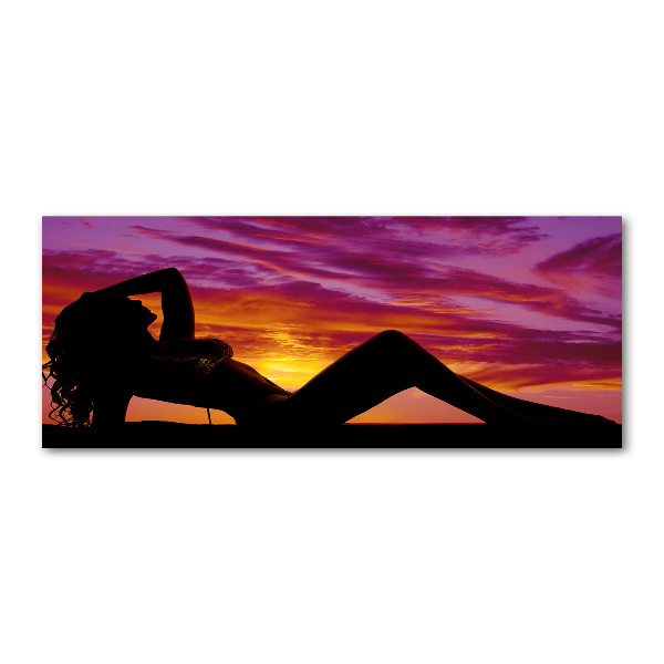 Print on acrylic A woman's silhouette