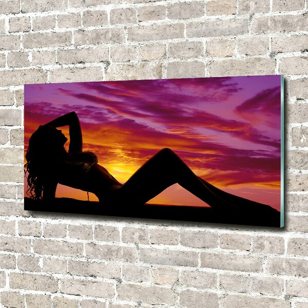 Print on acrylic A woman's silhouette