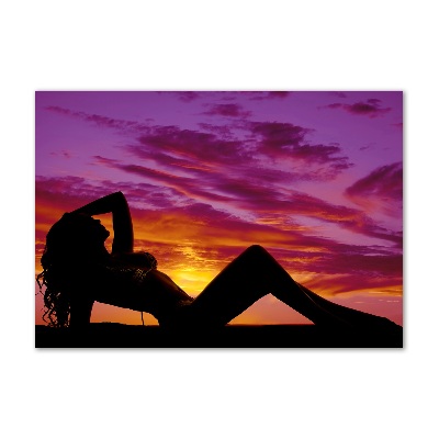 Print on acrylic A woman's silhouette