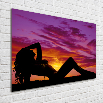 Print on acrylic A woman's silhouette